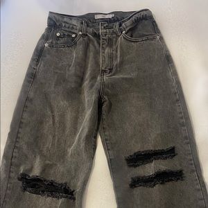 never worn high wasted ripped jeans
